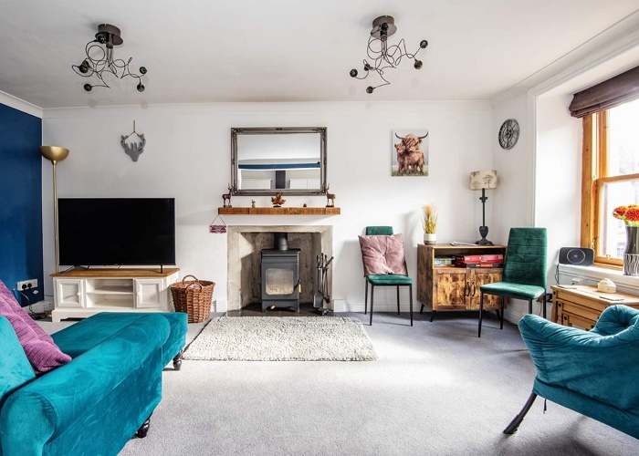 Living room at 1 The High Street self catering accommodation in Kirriemuir