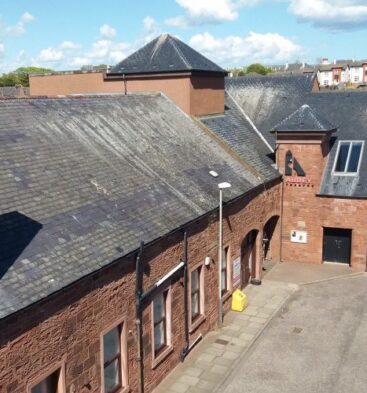 Exterior view of the Abbey Theatre, Arbroath