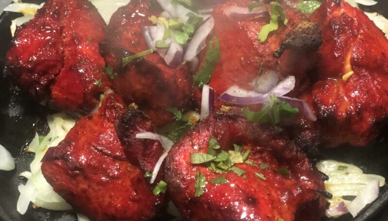 Chicken Sizzler at the Aboukir Hotel, Carnoustie