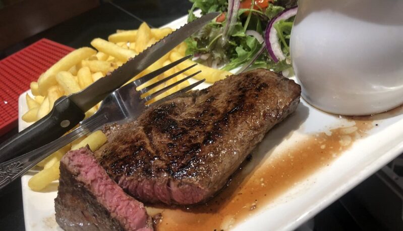 Steak at the Aboukir Hotel, Carnoustie