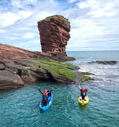 Arbroath Cliff Tours - kayaking, walking and swimming tours of the Arbroath cliffs