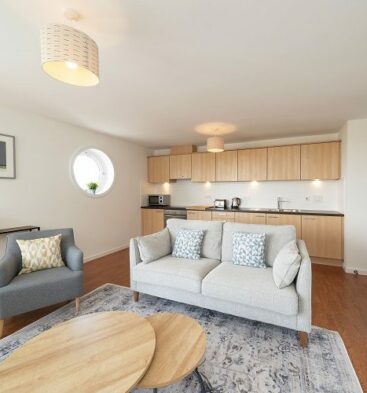 Living room at At The Links self catering accommodation in Carnoustie