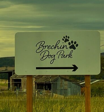 Sign for Brechin Dog Park