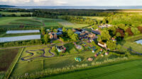 Aerial view of Charleton Farm near Montrose