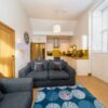 Kitchen and living area at Church House, Montrose