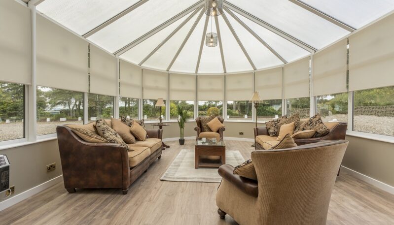 Conservatory at Carlogie House in Carnoustie