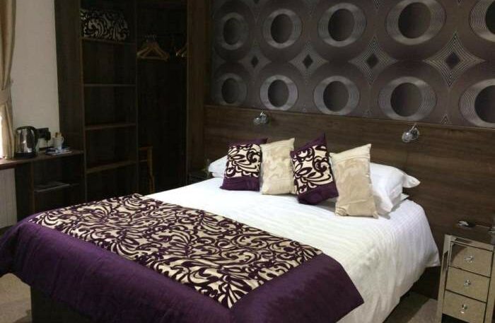 Bedroom at the Corner Hotel in Carnoustie