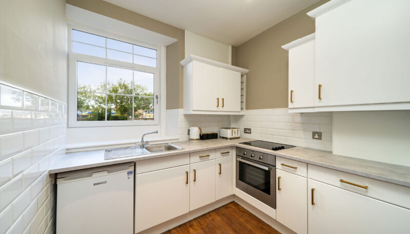 Kitchen at 1 Shore self catering accommodation in Arbroath