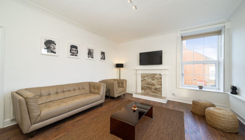 Living room at 1 Shore self catering accommodation in Arbroath