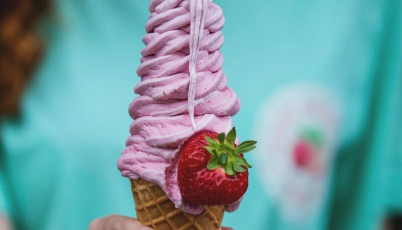 Ice cream at East Scryne Fruit Farm Shop & Tearoom