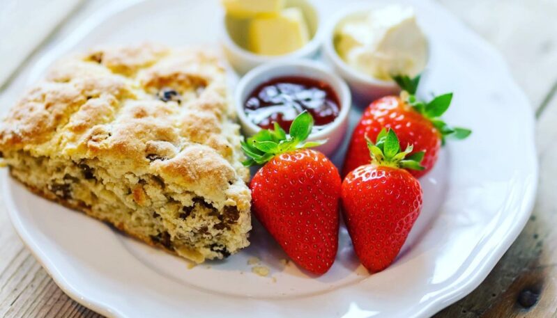 Scones at East Scryne Fruit Farm Shop & Tearoom