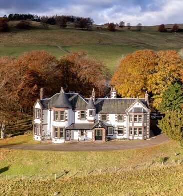 Exterior view of Kinclune House near Kirriemuir