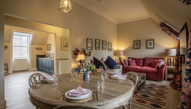 Kinnaird Castle - Glen Apartment Living Area