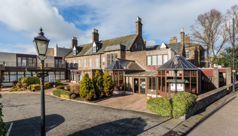 Exterior view of Links Hotel in Montrose