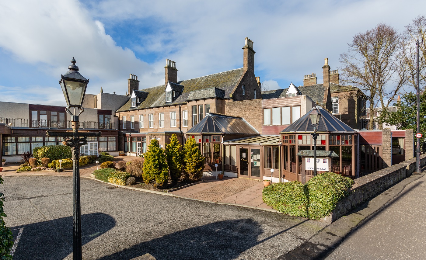 Exterior view of Links Hotel in Montrose