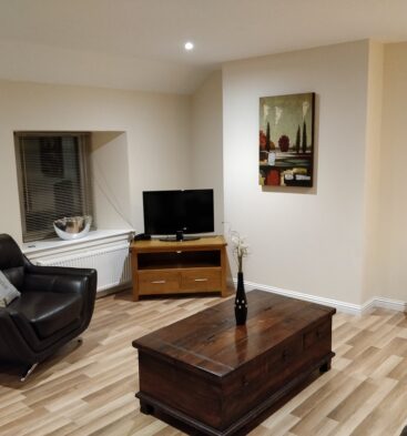 Living room at Cliff Walk Cottage in Auchmithie