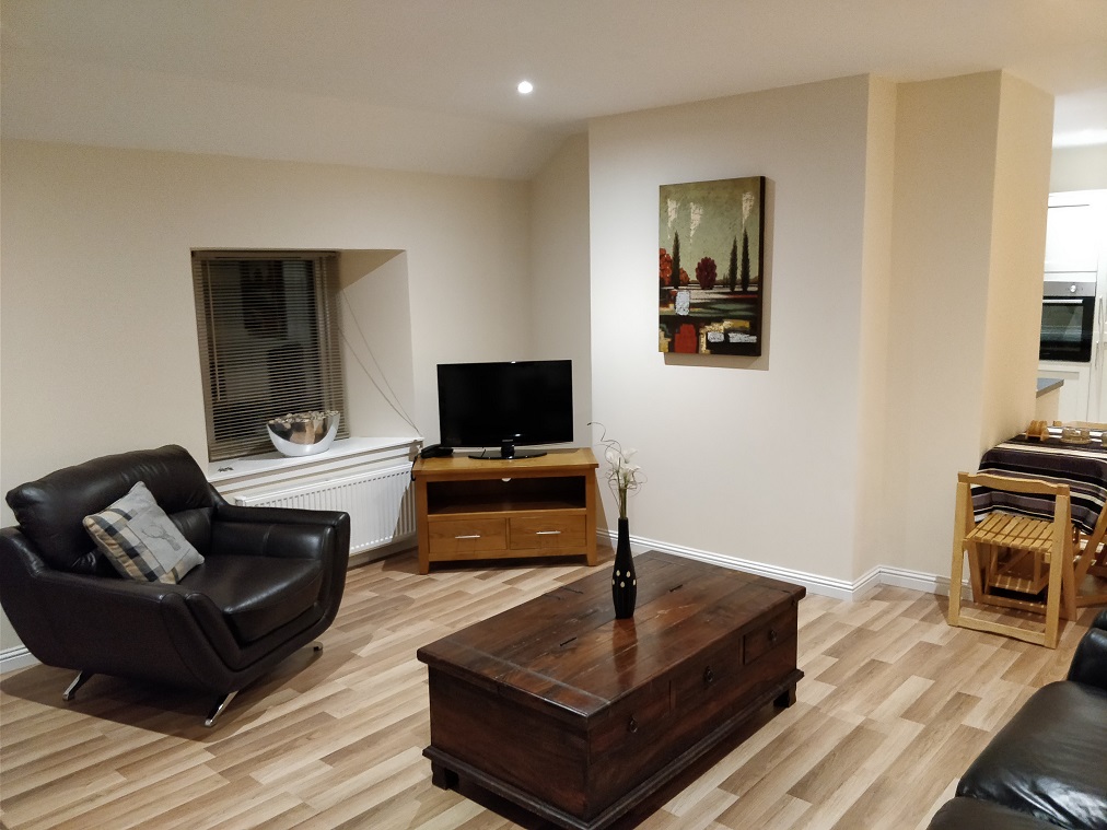 Living room at Cliff Walk Cottage in Auchmithie