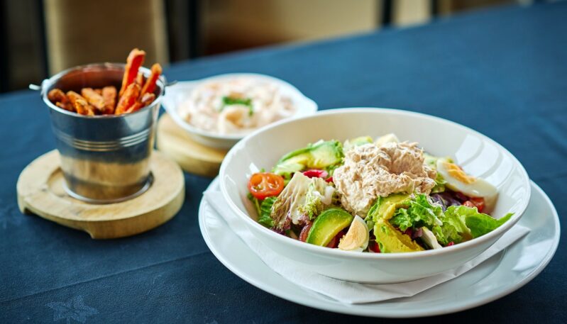 Meal at Room with a View Restaurant, Piperdam Golf and Lesiure Resort