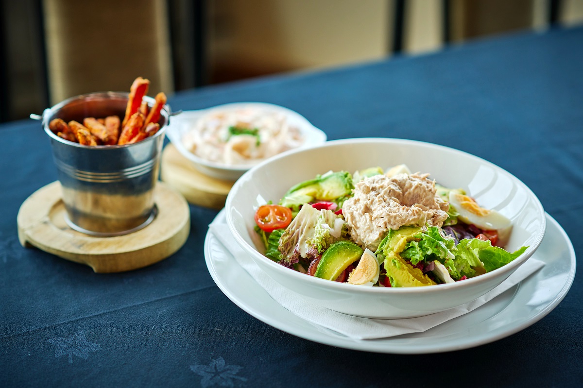 Meal at Room with a View Restaurant, Piperdam Golf and Lesiure Resort