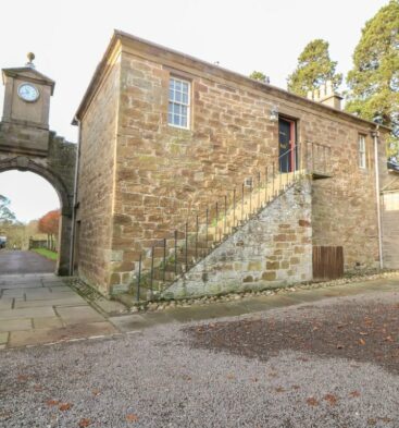 Exterior view of North Stables self catering apartment at House of Dun near Montrose