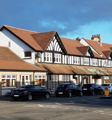 Exterior view of Panmure Arms Hotel in Edzell