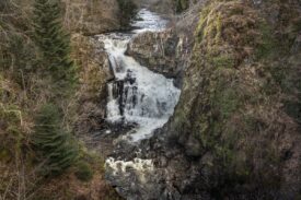Reekie Linn waterfall, Glen Isla