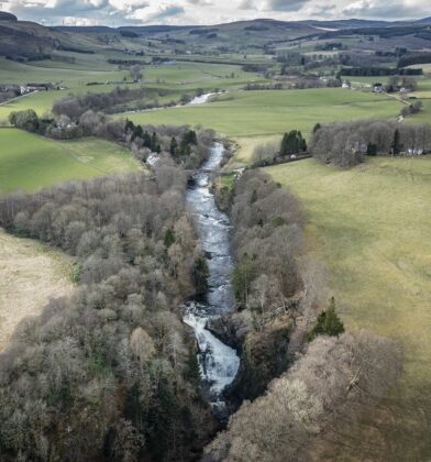 Reekie Linn waterfall, Glen Isla