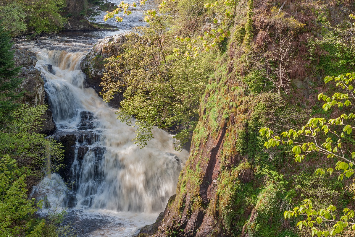 Reekie Linn waterfall, Glen Isla