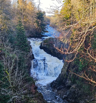 Reekie Linn waterfall, Glen Isla