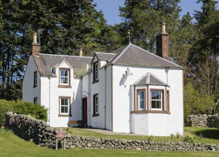 Exterior view of Rottal Farmhouse near Kirriemuir