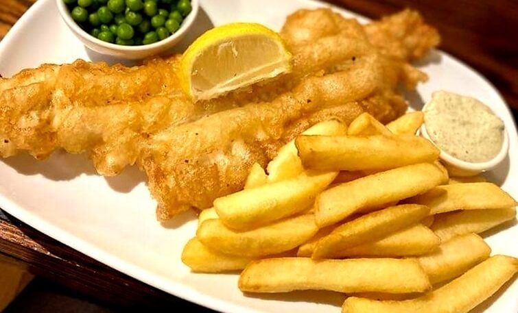 Fish and Chips at the Royal Hotel, Forfar