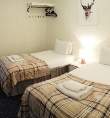 Twin bedroom at the Star Hotel, Montrose