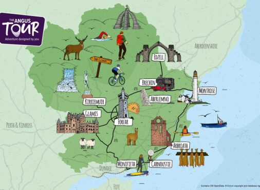 The Angus Tour Map