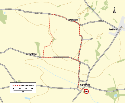 Walking Trail: Carmyllie Circular Trail Route Map
