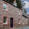 Exterior view of Wee Gem Hideaways in Kirriemuir