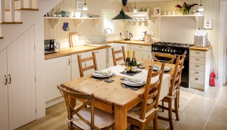 Kitchen at Wee Gem Hideaways in Kirriemuir