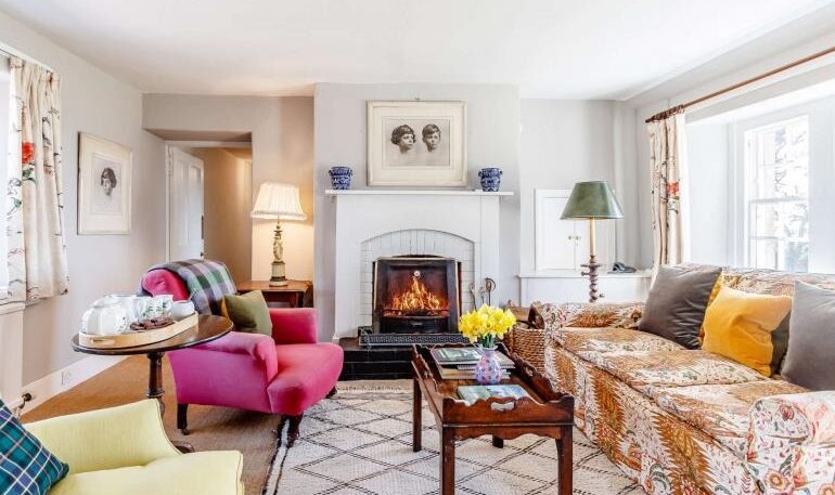 Living room at Wellbank Cottage near Kirriemuir