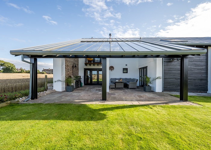 Exterior view of Wester Den Holiday Home in Arbroath