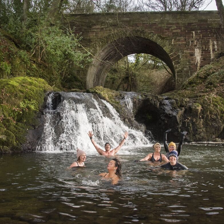 Wild Swimming at Arbirlot Falls near Arbroath