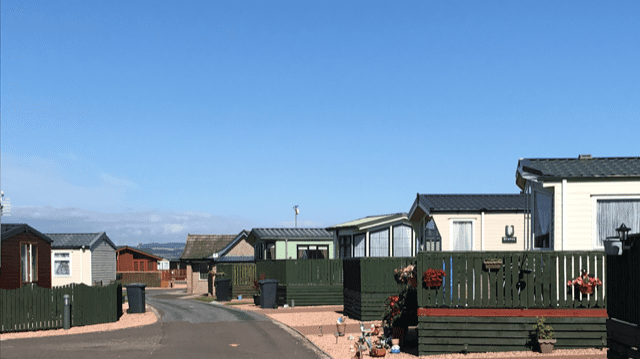 Caravans at South Links Holiday Park in Montrose